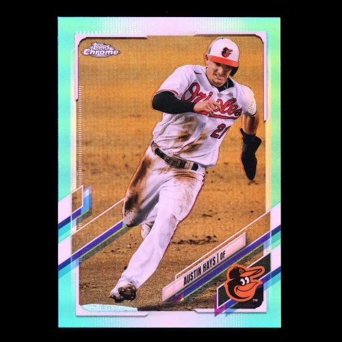 Austin Hays 2021 Topps Chrome Green Orioles 156/199