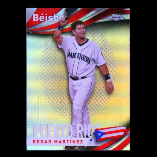 Edgar Martinez 2021 Topps Chrome Beisbo Puerto Rico Mariners