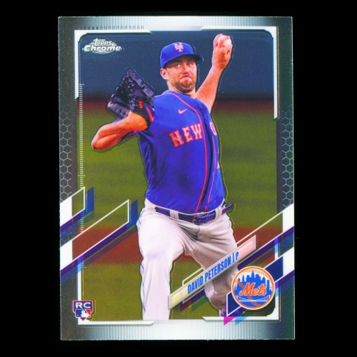 David Peterson RC 2021 Topps Chrome Rookie Mets