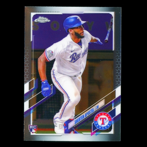 Sherten Apostel RC 2021 Topps Chrome Rookie Rangers