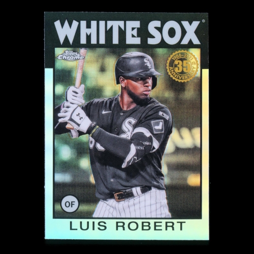Luis Robert 2021 Topps Chrome 1986 Retro White Sox