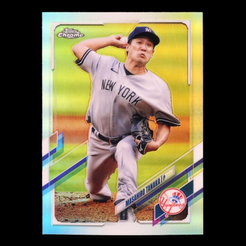 Masahiro Tanaka 2021 Topps Chrome Silver Refractor Yankees