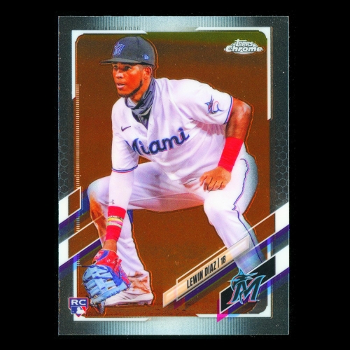 Lewin Diaz RC 2021 Topps Chrome Rookie Marlins