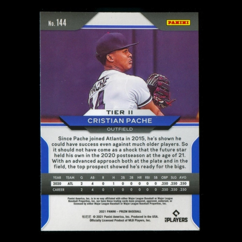 Cristian Pache RC 2021 Prizm Rookie Braves