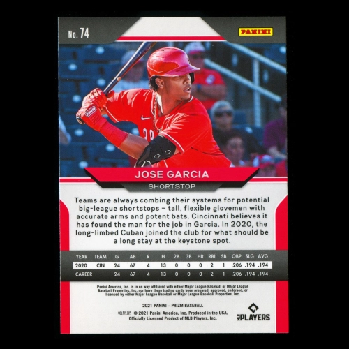 Jose Garcia RC 2021 Prizm Rookie Reds