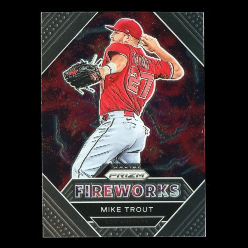 Mike Trout 2021 Prizm Fireworks Angels