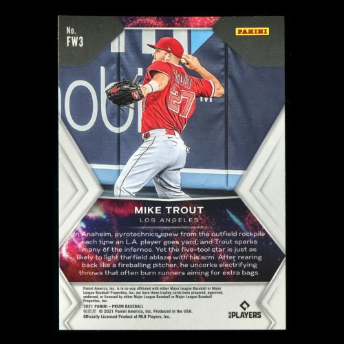 Mike Trout 2021 Prizm Fireworks Angels