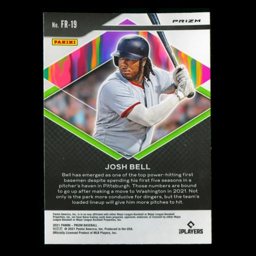 Josh Bell 2021 Prizm Fearless Blue Nationals