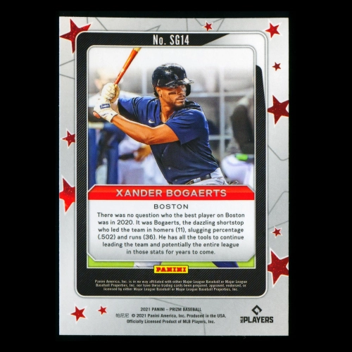 Xander Bogaerts 2021 Prizm Star Gazing Red Sox