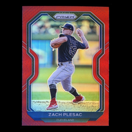Zach Plesac 2021 Prizm Red Indians
