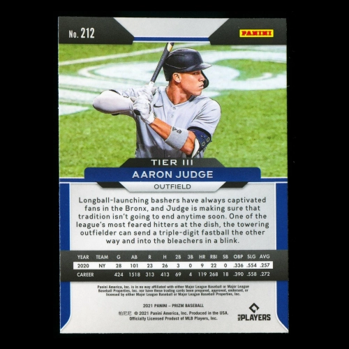 Aaron Judge 2021 Prizm Yankees