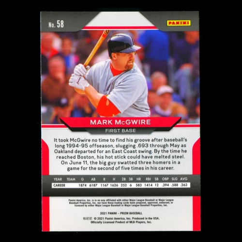 Mark McGwire 2021 Prizm Cardinals