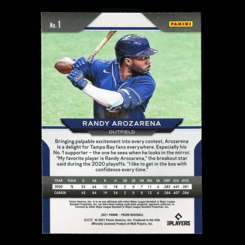 Randy Arozarena 2021 Prizm Rays