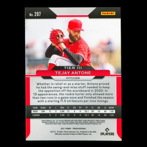 Tejay Antone RC 2021 Prizm Rookie Reds