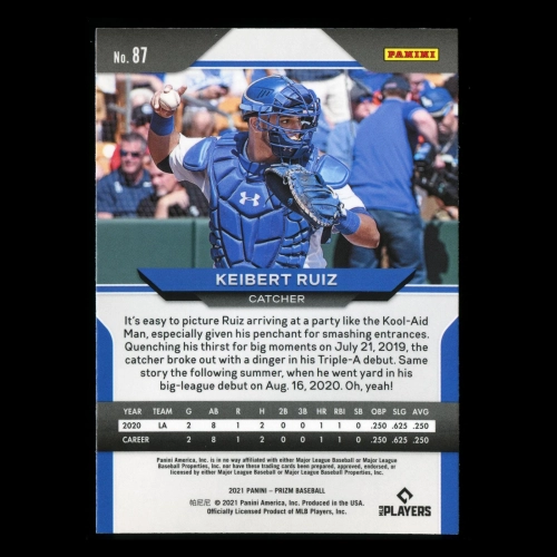 Keibert Ruiz RC 2021 Prizm Rookie Dodgers
