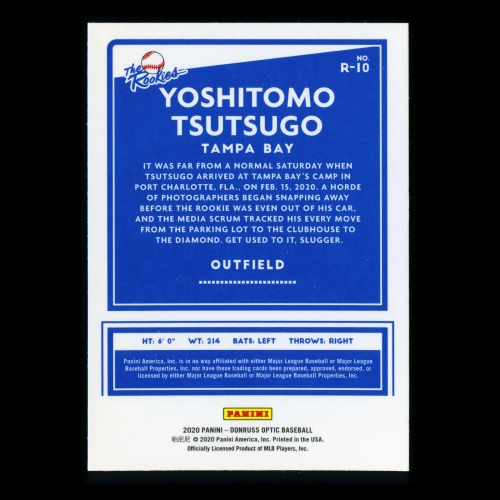 Yoshitomo Tsutsugo 2020 Optic The Rookies Rays