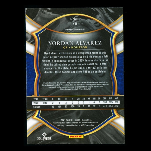 Yordan Alvarez 2021 Select Astros