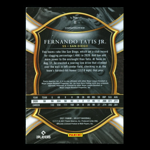 Fernando Tatis Jr. 2021 Select Padres