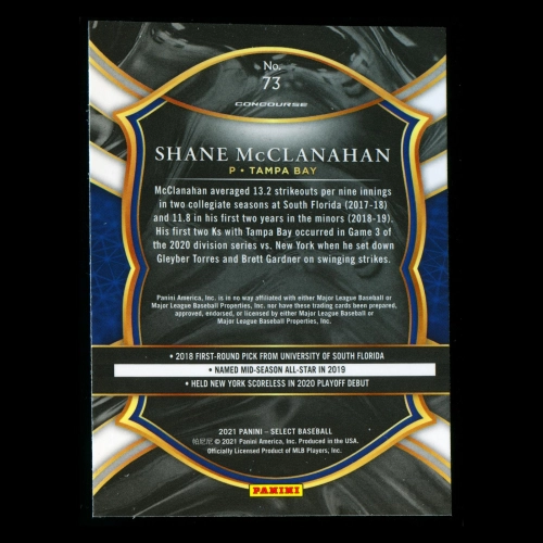 Shane McClanahan RC 2021 Select Rookie Rays