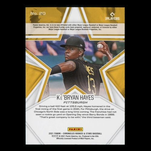 Ke'Bryan Hayes RC 2021 Rookies and Stars Rookie Pirates