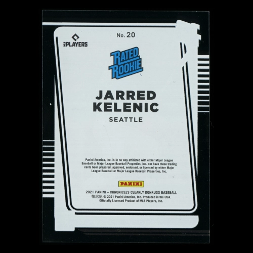 Jarred Kelenic RR 2021 Clearly Donruss Rated Rookie Mariners