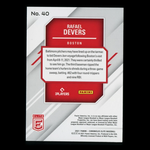 Rafael Devers 2021 Elite Red Sox