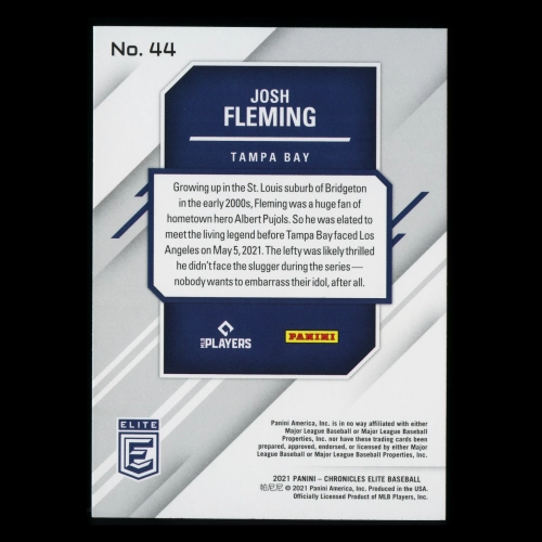 Josh Fleming RC 2021 Elite Rookie Rays