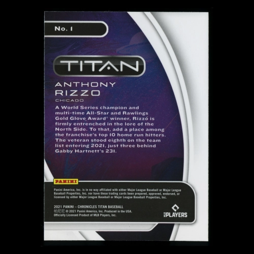 Anthony Rizzo 2021 Titan Cubs