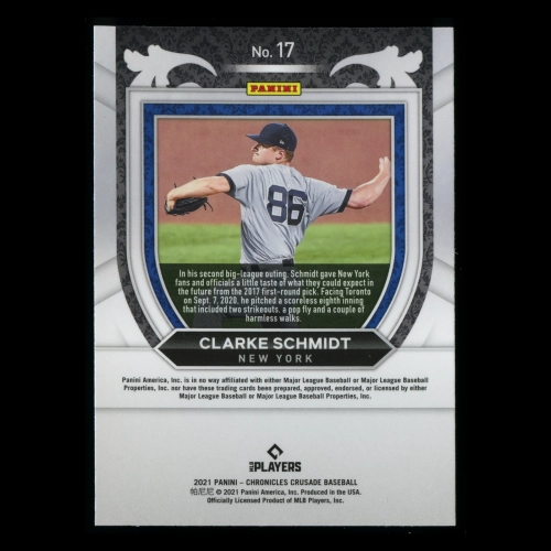 Clarke Schmidt RC 2021 Crusade Rookie Yankees