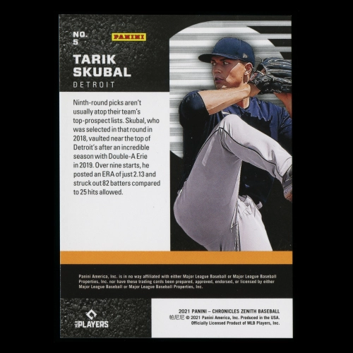 Tarik Skubal RC 2021 Zenith Rookie Tigers