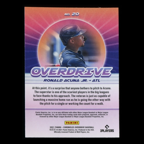Ronald Acuna Jr. 2021 Overdrive Braves