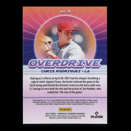 Chris Rodriguez RC 2021 Overdrive Rookie Angels