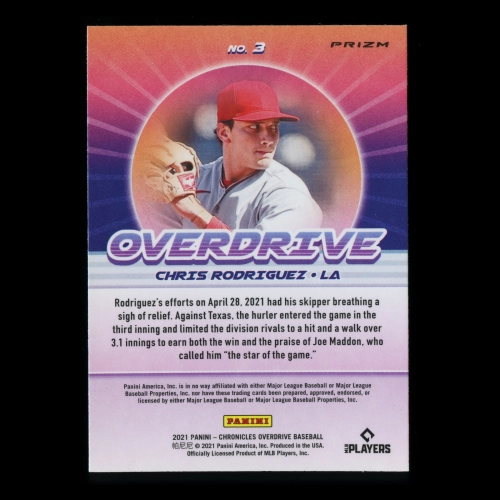 Chris Rodriguez RC 2021 Overdrive Holo Rookie Angels