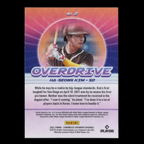 Ha-Seong Kim RC 2021 Overdrive Rookie Padres