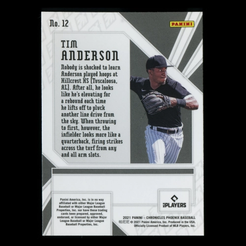 Tim Anderson 2021 Phoenix White Sox