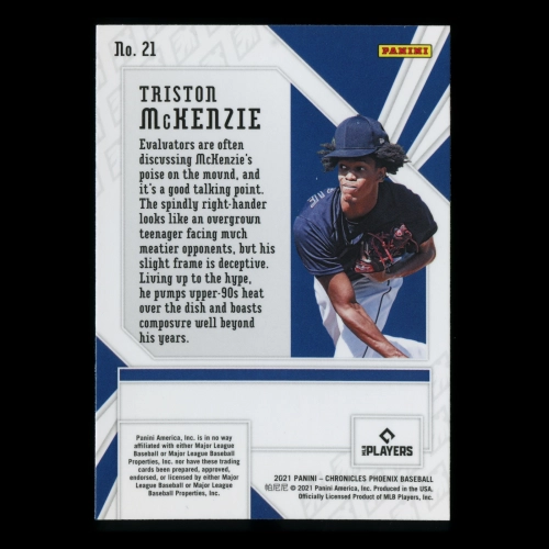 Triston McKenzie RC 2021 Phoenix Rookie Indians