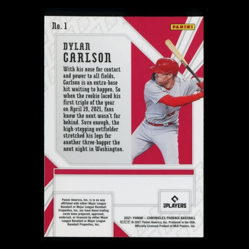 Dylan Carlson RC 2021 Phoenix Rookie Cardinals