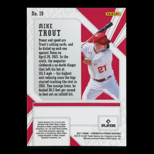 Mike Trout 2021 Phoenix Angels