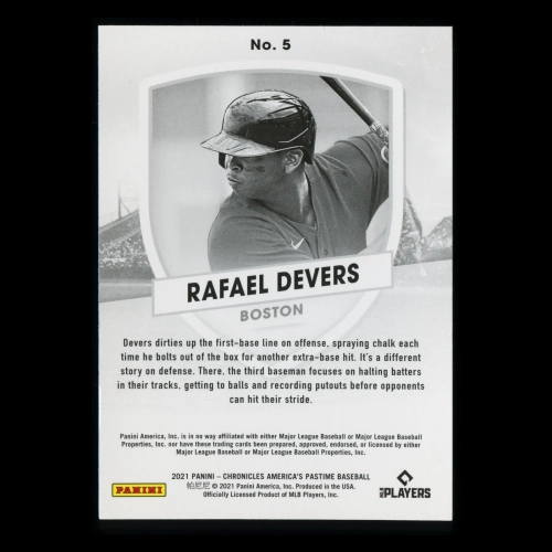 Rafael Devers 2021 America's Pastime Red Sox