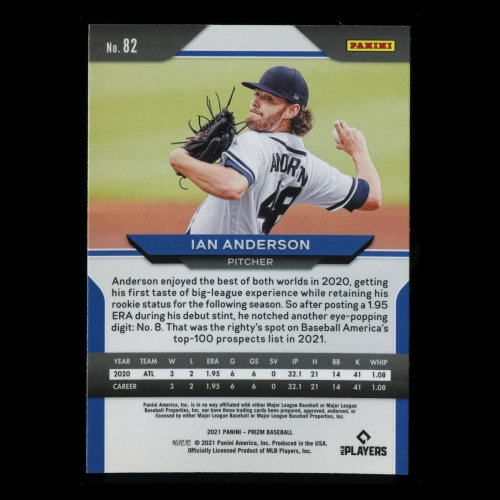 Ian Anderson RC 2021 Prizm Rookie Braves