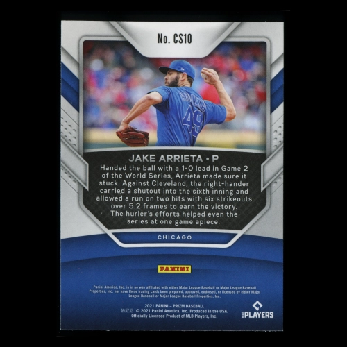 Jake Arrieta 2021 Prizm Championship Stage Cubs