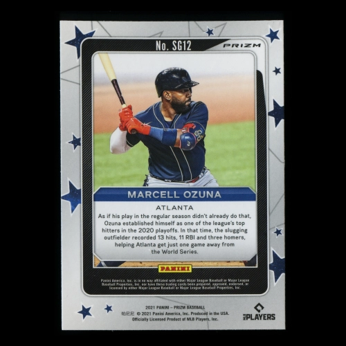 Marcell Ozuna 2021 Prizm Star Gazing Silver Braves