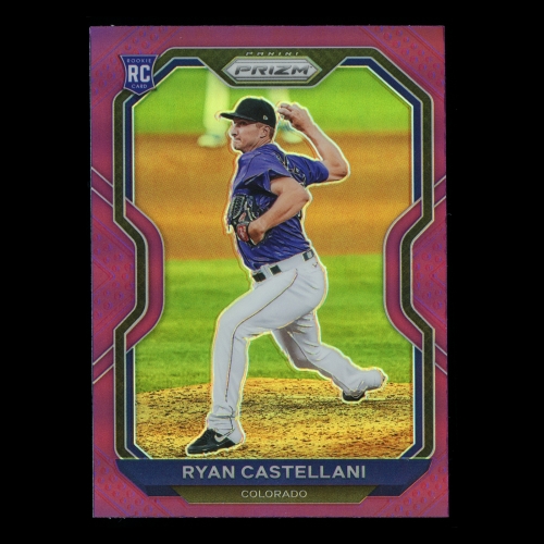 Ryan Castellani RC 2021 Prizm Purple Rookie Rockies