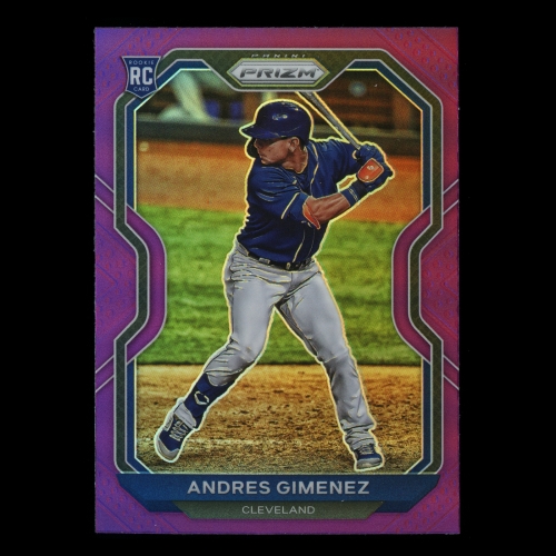 Andres Gimenez RC 2021 Prizm Purple Rookie Indians