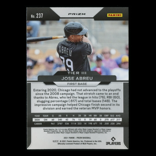 Jose Abreu 2021 Prizm Green Wave White Sox