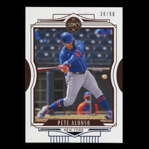 Pete Alonso 2021 Legacy Blue Mets 36/50