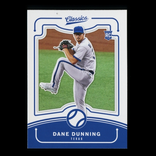 Dane Dunning RC 2021 Classics Rookie Rangers