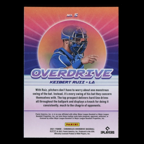 Keibert Ruiz RC 2021 Overdrive Rookie Dodgers