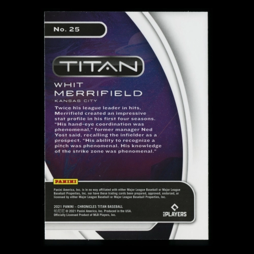 Whit Merrifield 2021 Titan Royals