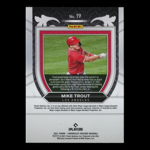 Mike Trout 2021 Crusade Angels
